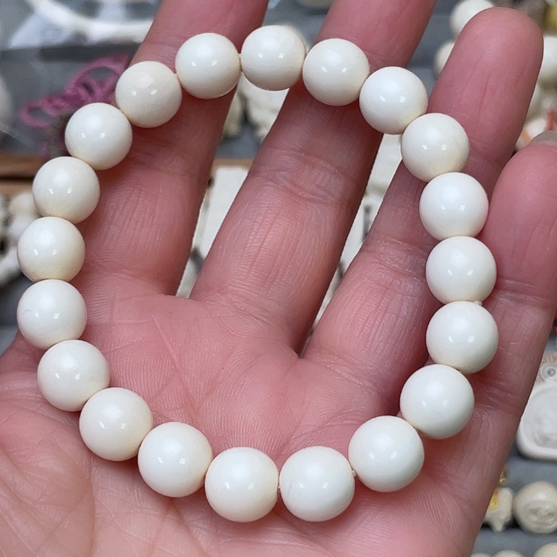 手串/手链/手镯猛犸象牙10圆珠手串