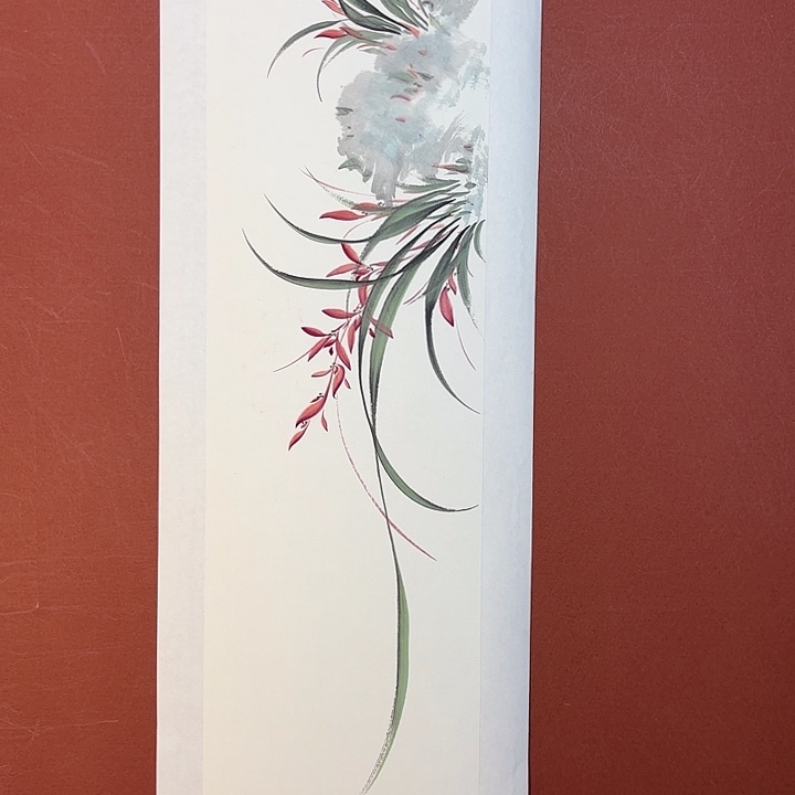 国画听兰老师花鸟