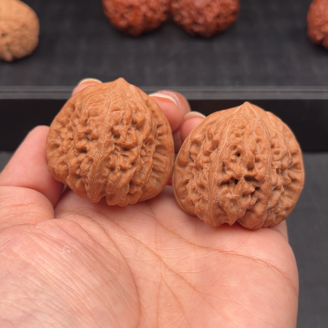 盹***盹吊坠文玩核桃凹底