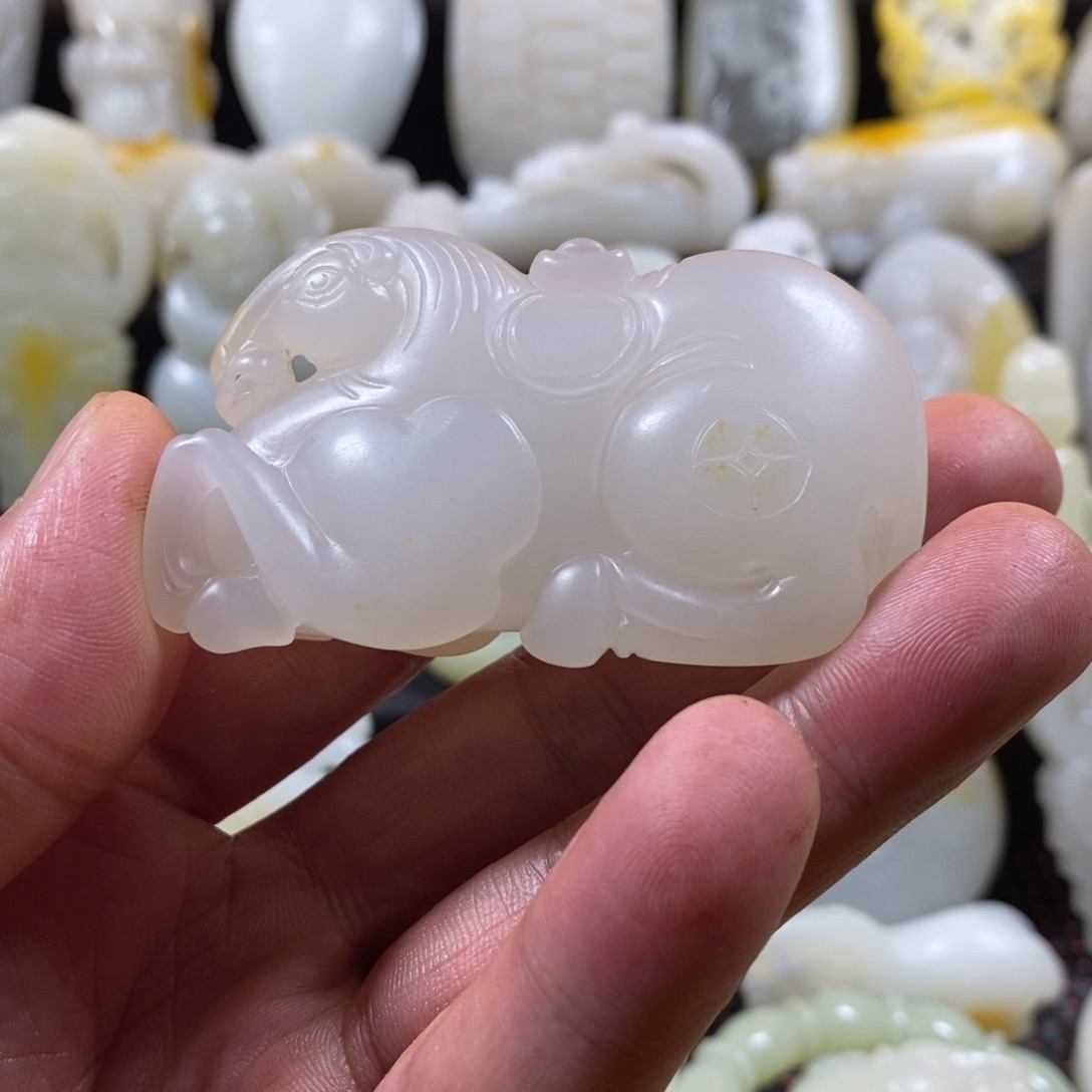 和田玉颈饰未镶嵌H*亿