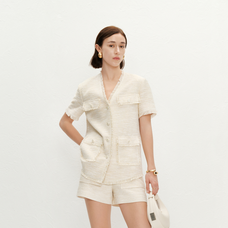 【商场同款】HPLY荷比俪24夏季新款女小香气质外套HYE22520025T
