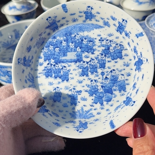 景德镇陶瓷手绘壶承