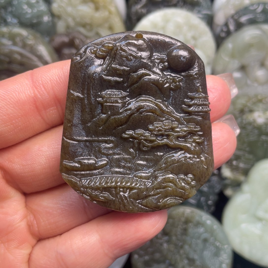 和田玉未镶嵌颈饰