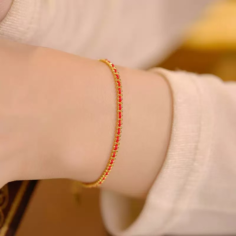 手链 2026新年 高定款红绳手工编制编织手串