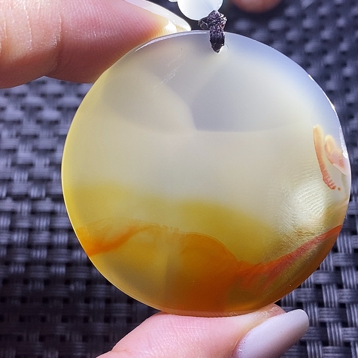 万***春玛瑙/玉髓未镶嵌颈饰