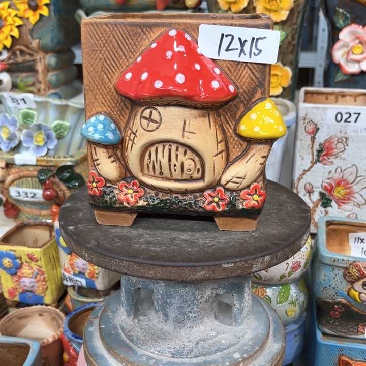 紫砂花盆粗陶材质多肉花盆