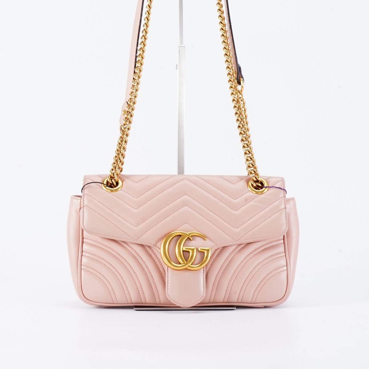 95新 GUCCI/古驰 【总仓】马蒙26粉色包/BG22010457