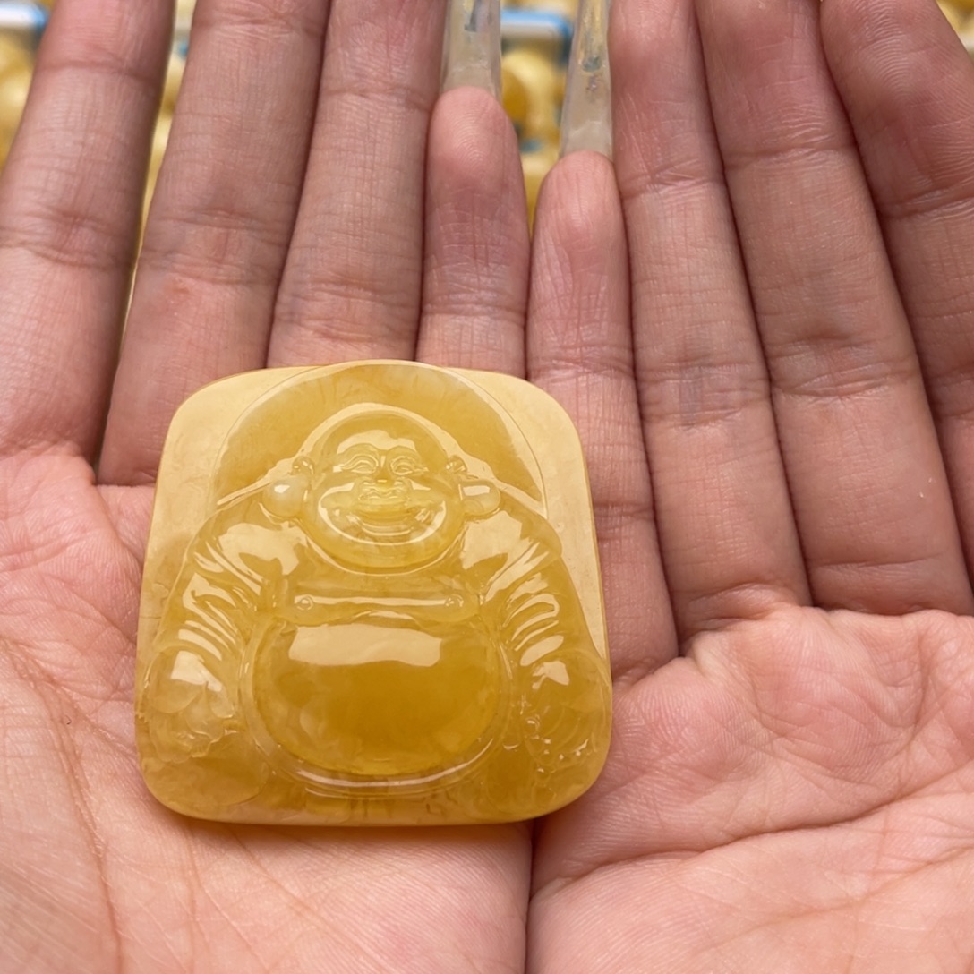 琥珀未镶嵌裸石蜜蜡雕刻件静