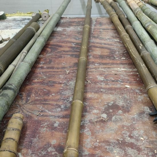 实心玉竹手把件金条料