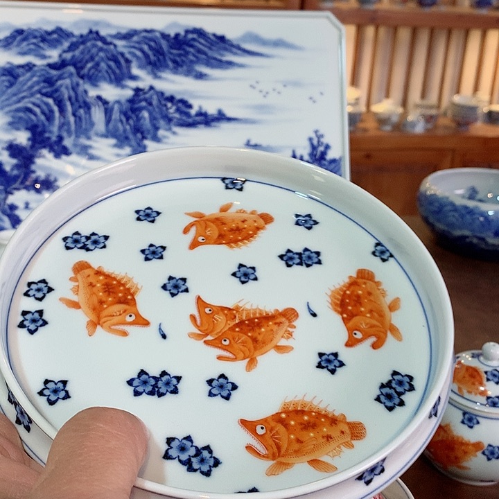 錡镇堂手工手绘壶承