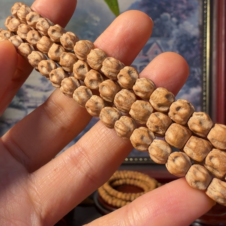 柏香籽/百香籽手串蜡***心