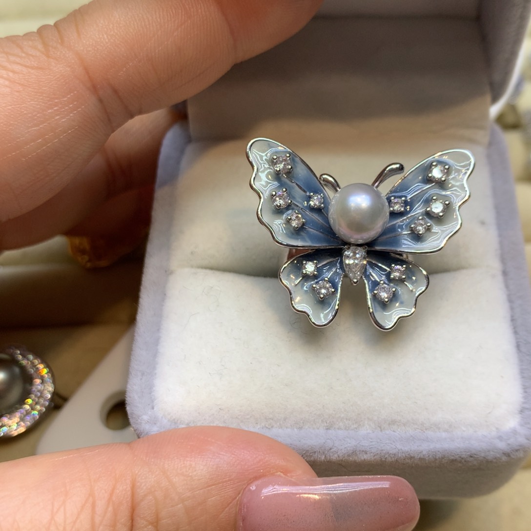 未镶嵌戒指海水珍珠