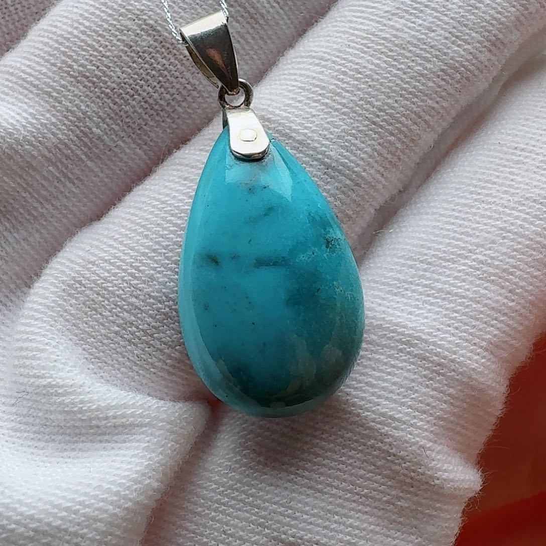 绿松石珠宝奇石银S925镶嵌