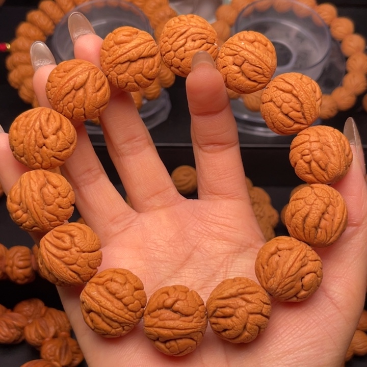 桃核手串密纹龙珠（7号链接）