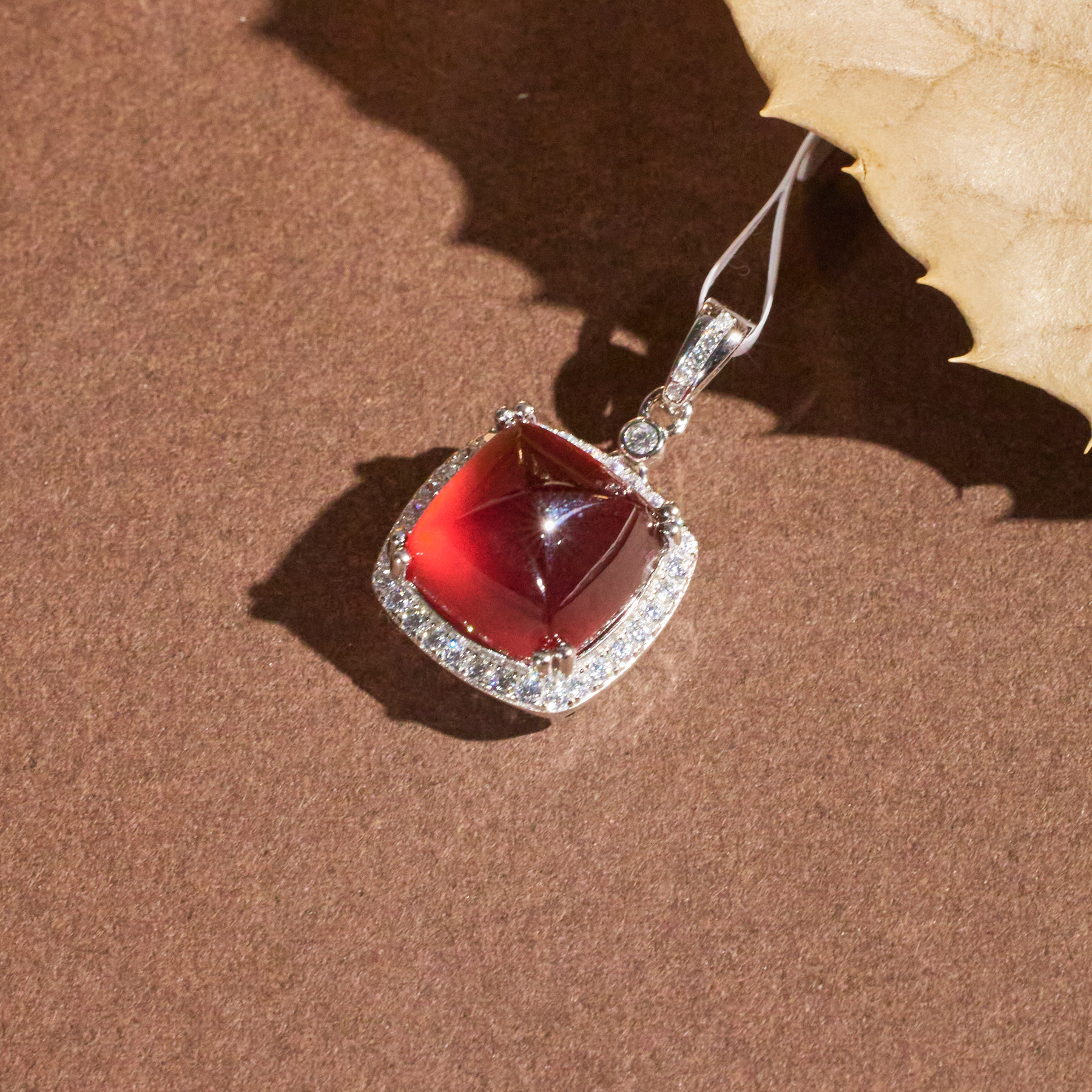 【玉峰珠宝丨安娜严选】芬达石吊坠S925银【W8628】多样性发一