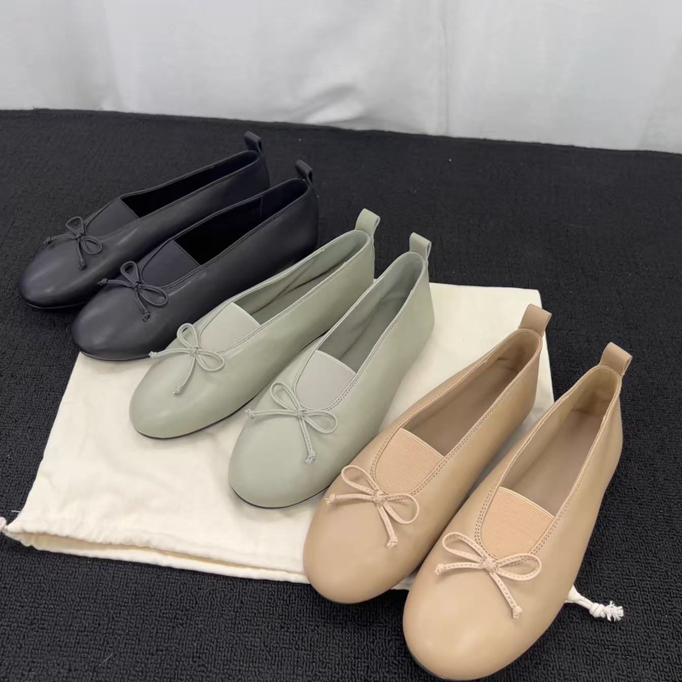 时尚浅口法式舒适秋季平底女鞋乐福鞋软底薄款单鞋
