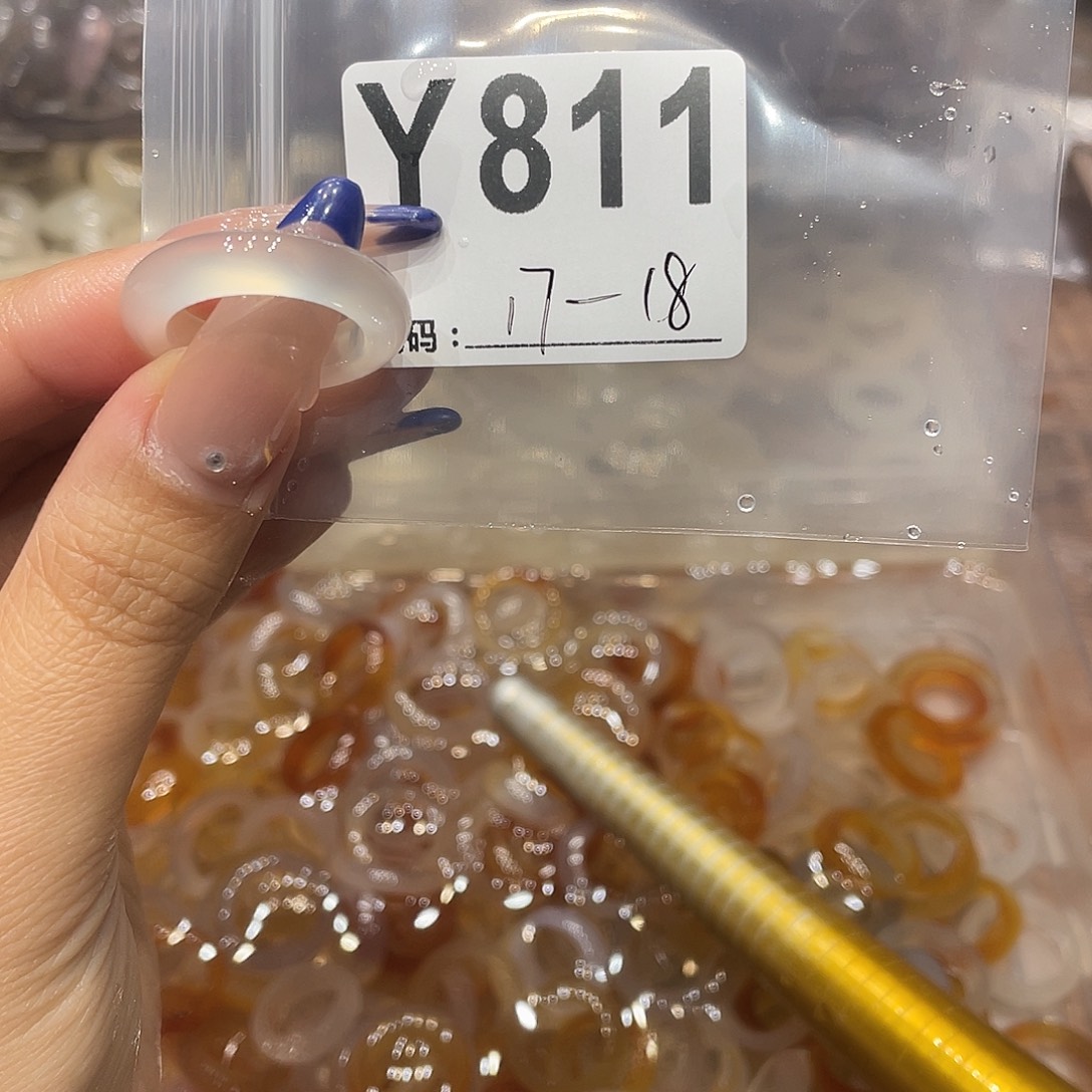 玛瑙/玉髓未镶嵌戒指811