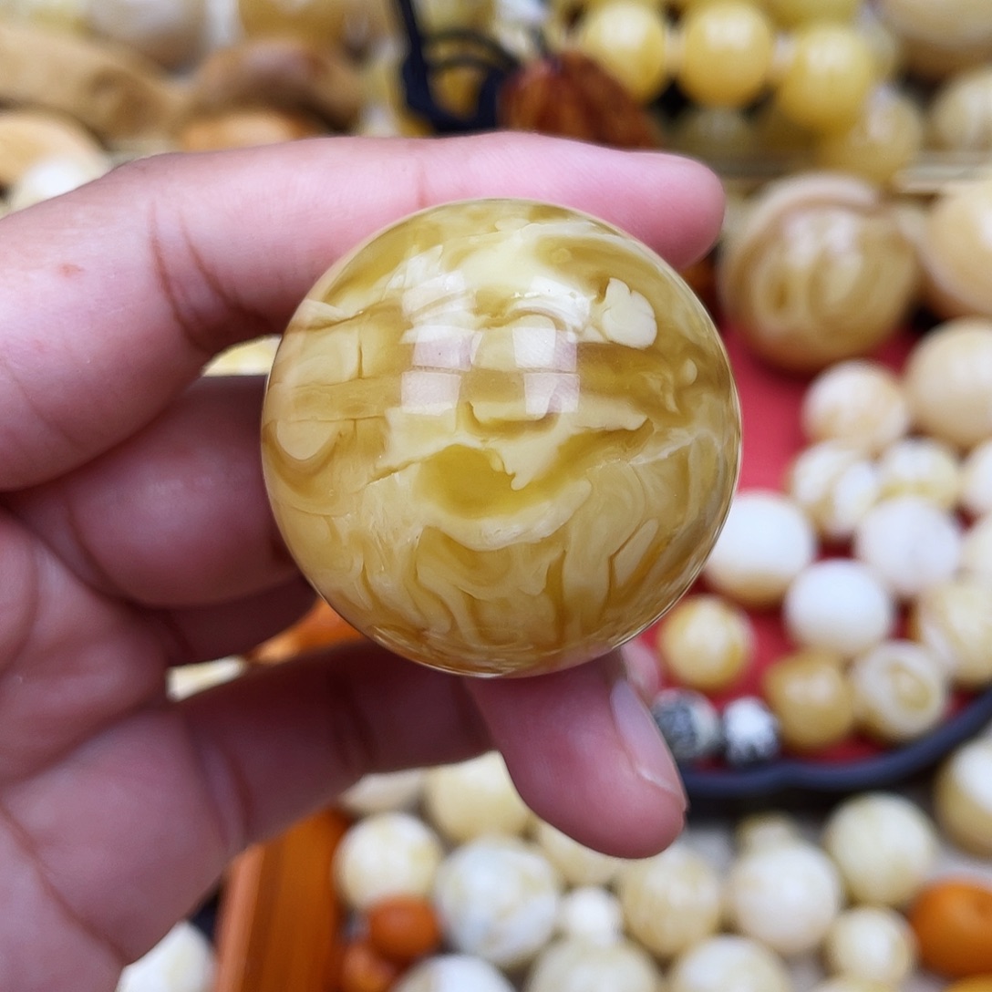 蜜蜡未镶嵌珠宝奇石粉冰片38