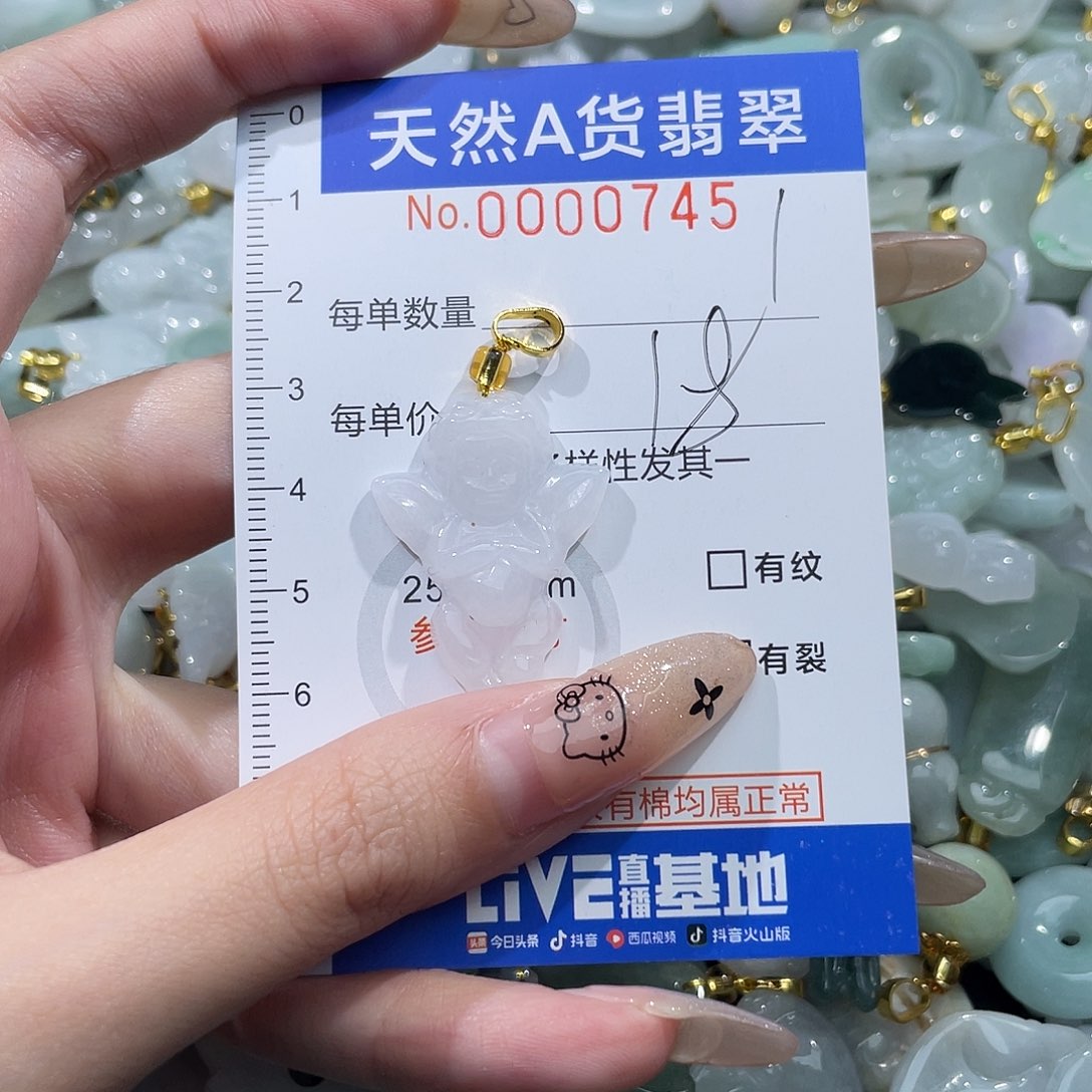 翡翠未镶嵌吊坠(不含链)