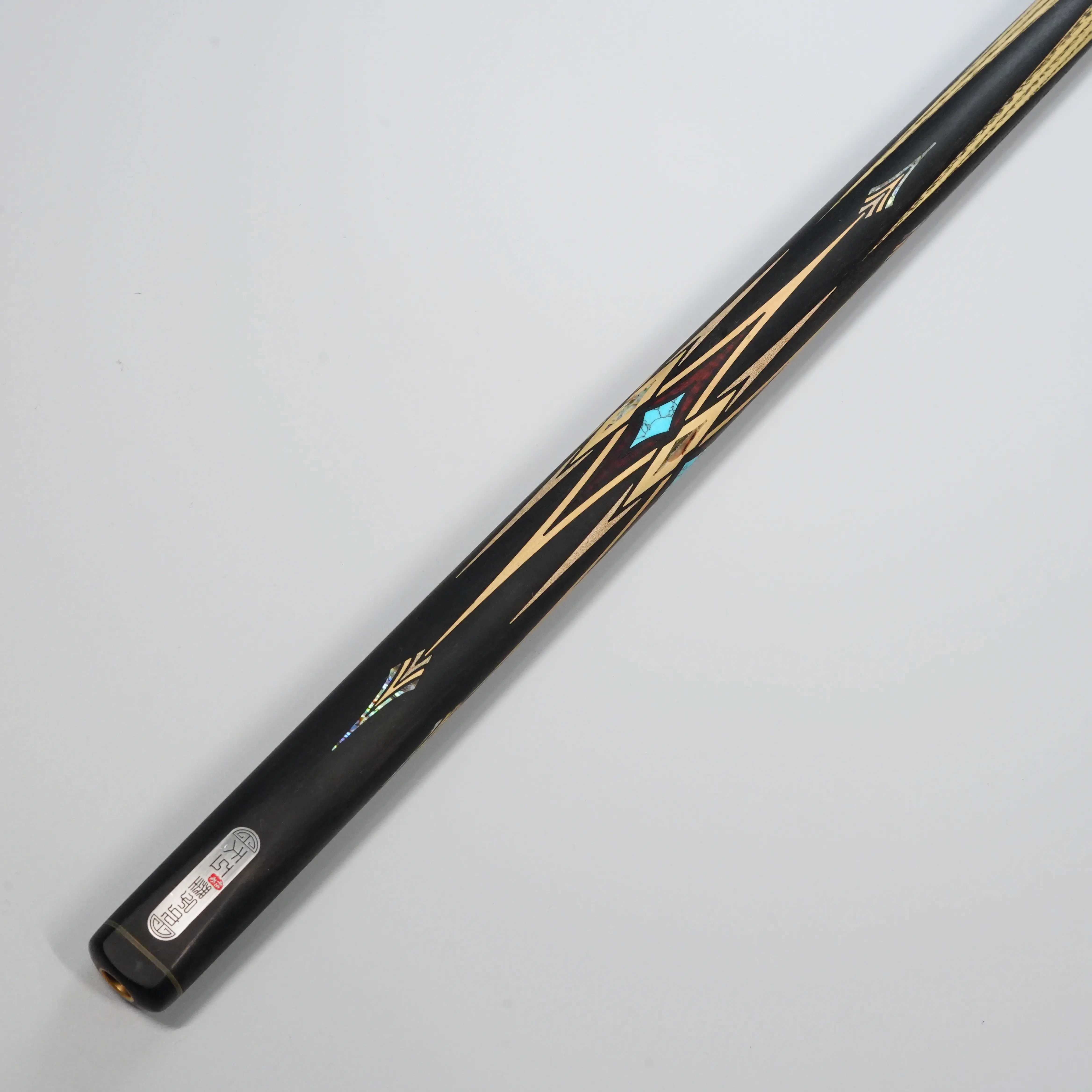 墨子6复刻中式黑八斯诺克白蜡木黑檀木手工小头台球杆台球球杆