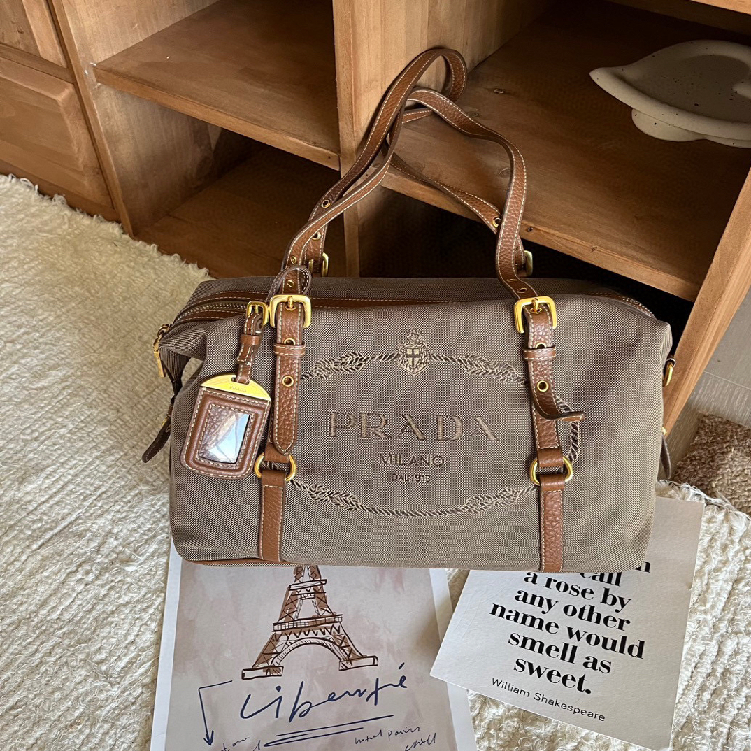95新 Prada/普拉达 Prada手拎波士顿单肩包QX-16327146
