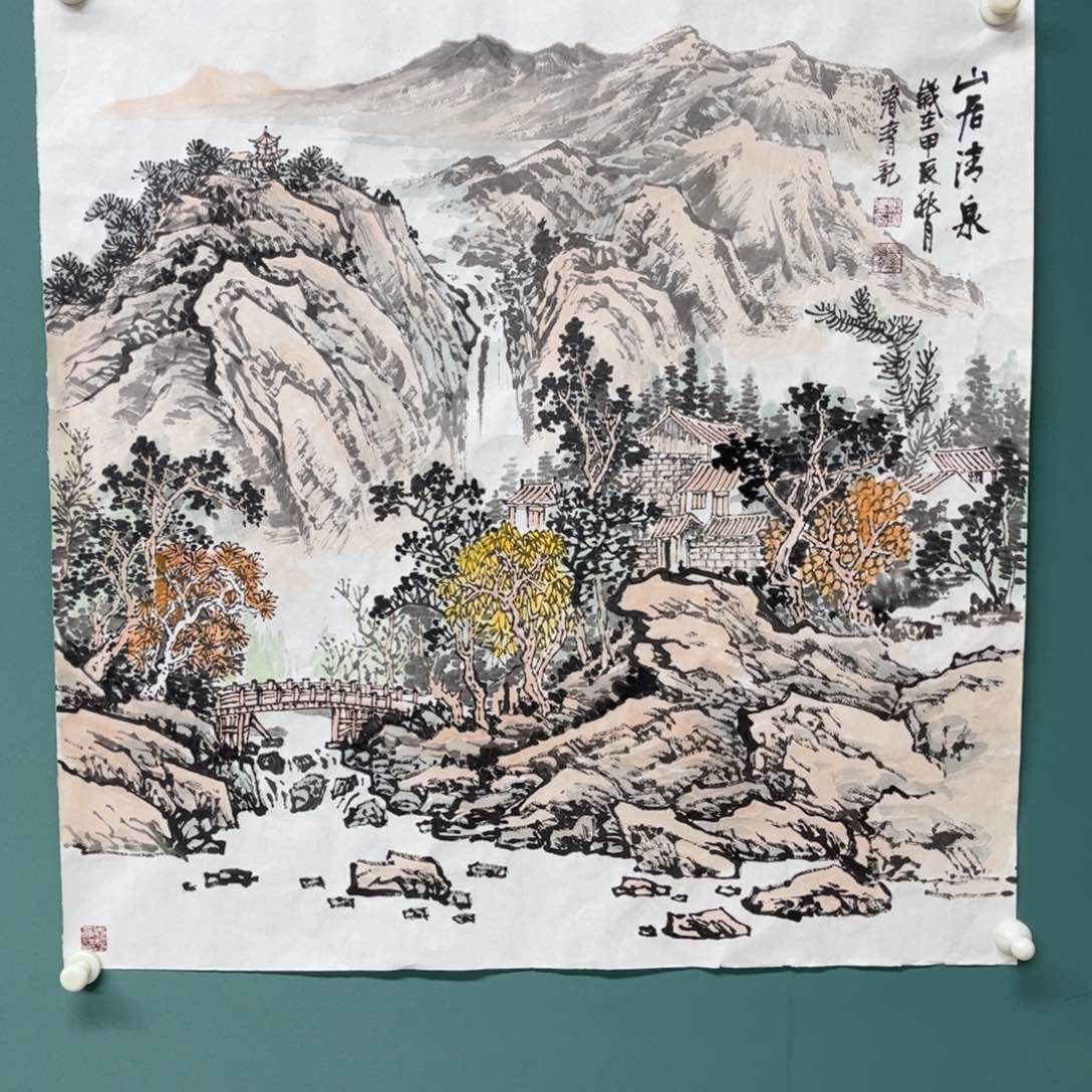 国画郑春青手绘作品
