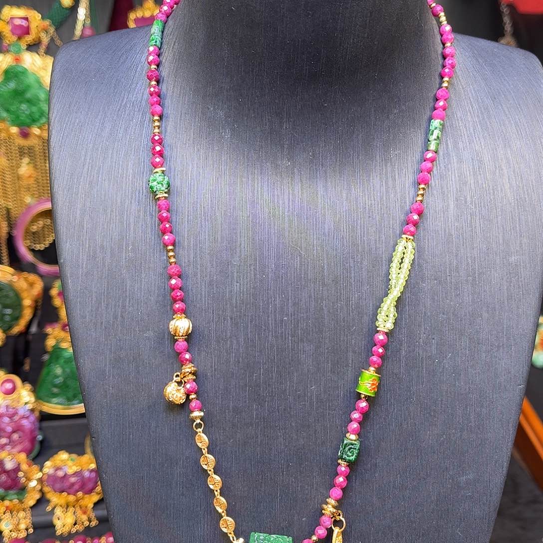 红宝石未镶嵌颈饰