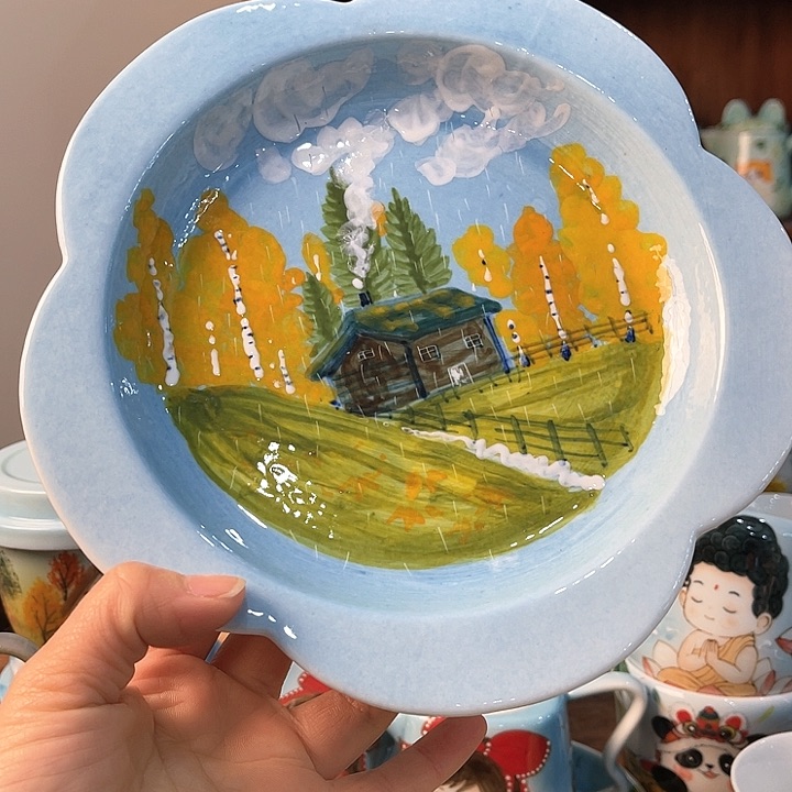 陶景德镇釉下手绘陶瓷