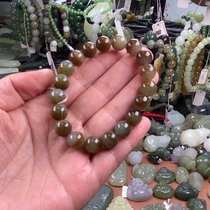 和田玉未镶嵌手链