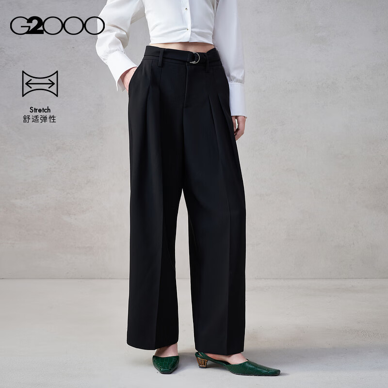 【时尚阔腿裤】G2000女装2025秋冬舒适弹性休闲裤直播