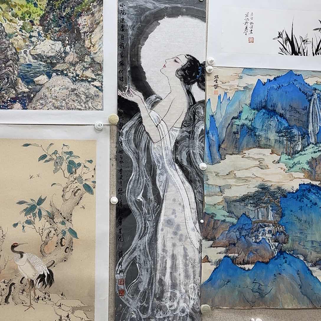 国画薛林兴 人物图