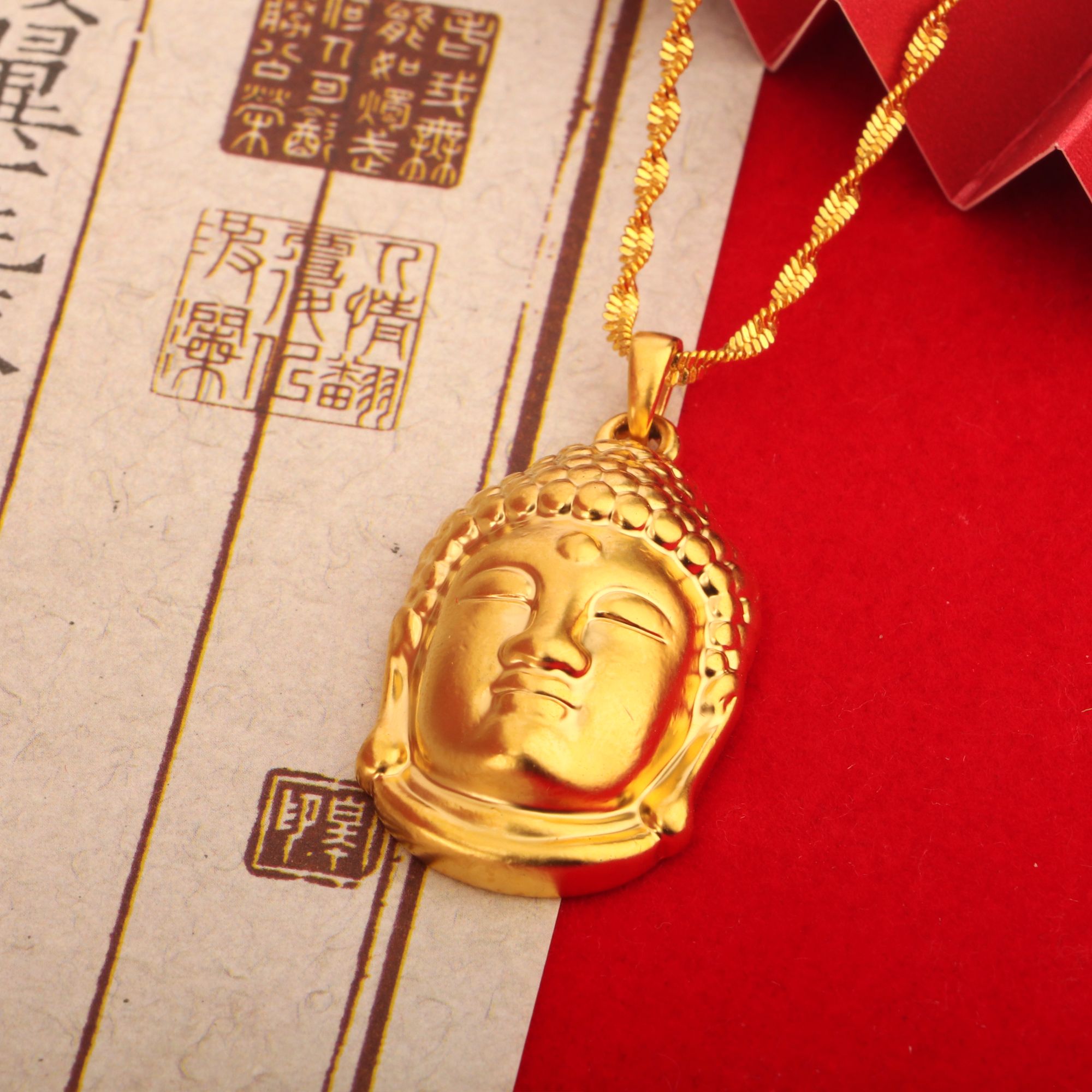 【六六专属】CSDZ033精美合金古法佛头吊坠