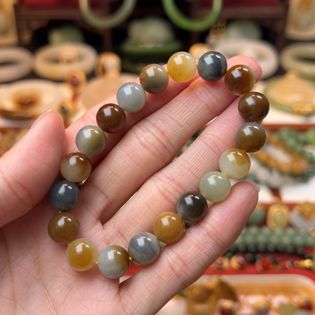 和田玉手串未镶嵌