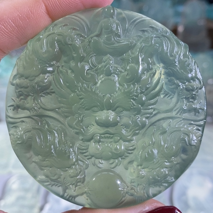 岫玉颈饰未镶嵌吊坠