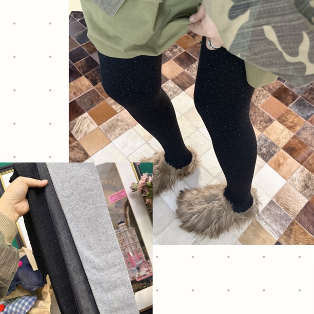 加薄绒新款棉竖条银闪闪 2.0磨毛秋冬新款200克保暖显瘦打底裤女