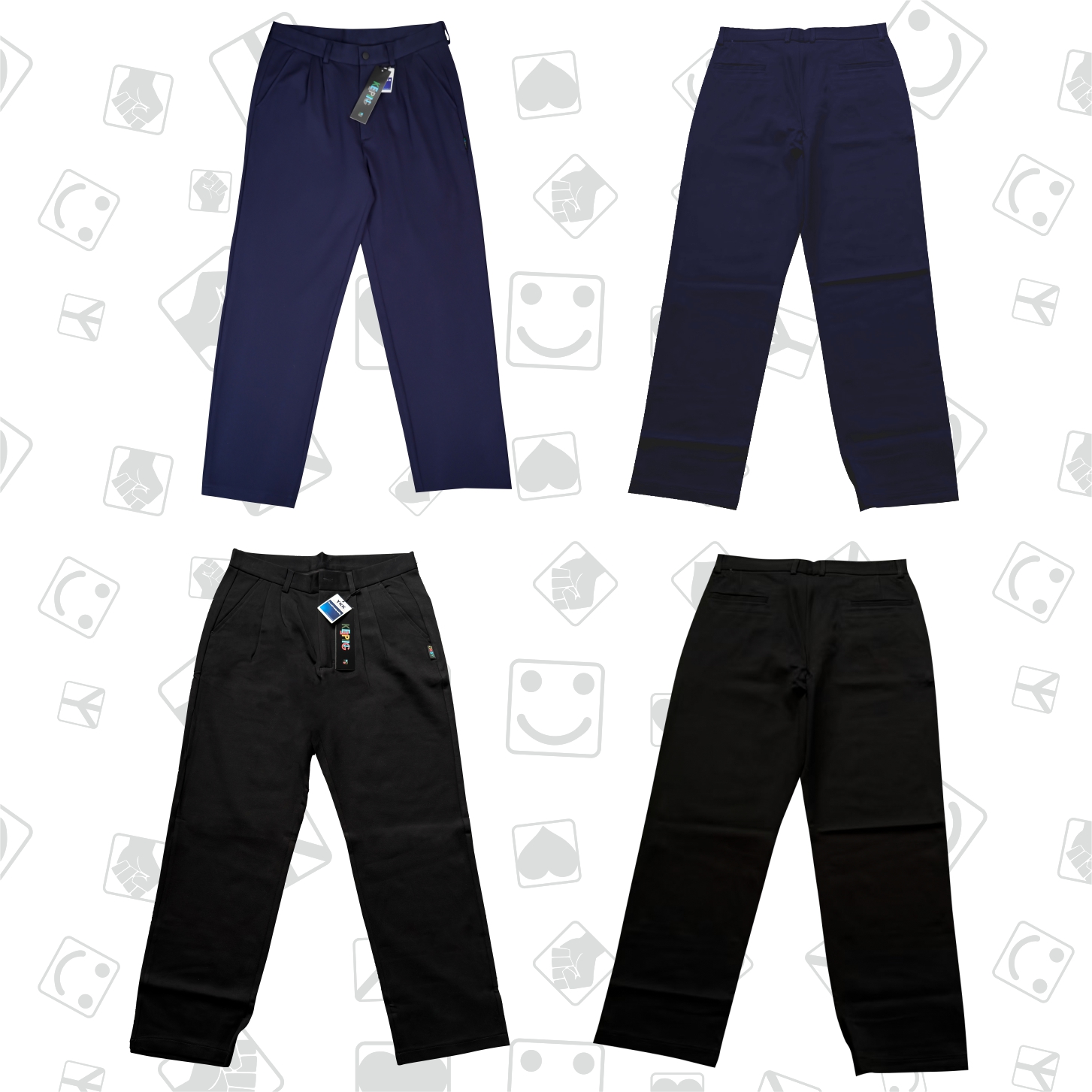 KeepingGear纯色西裤黑色藏蓝色长裤街舞Locking舞者裤子popping