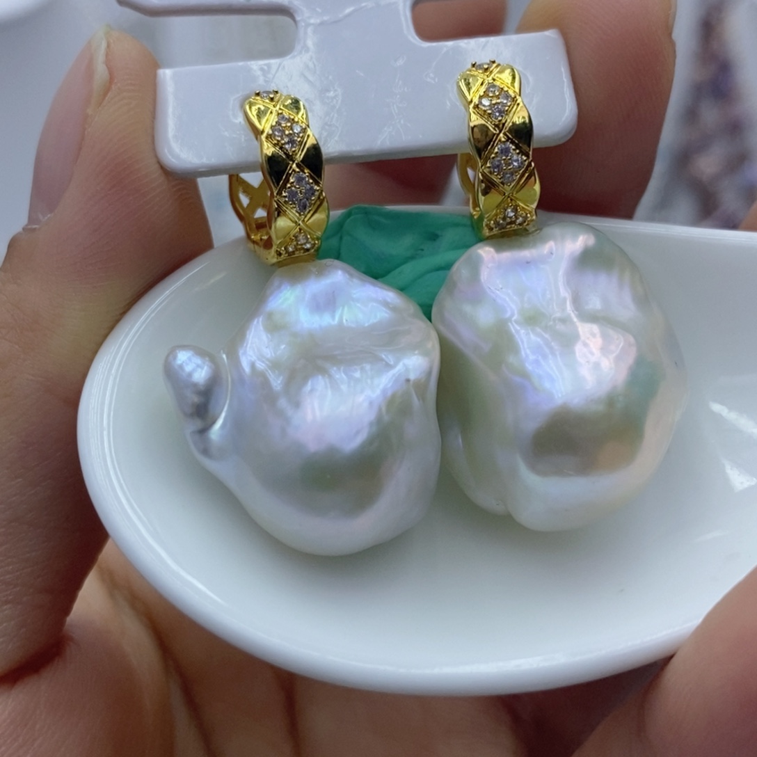 淡水珍珠未镶嵌耳饰