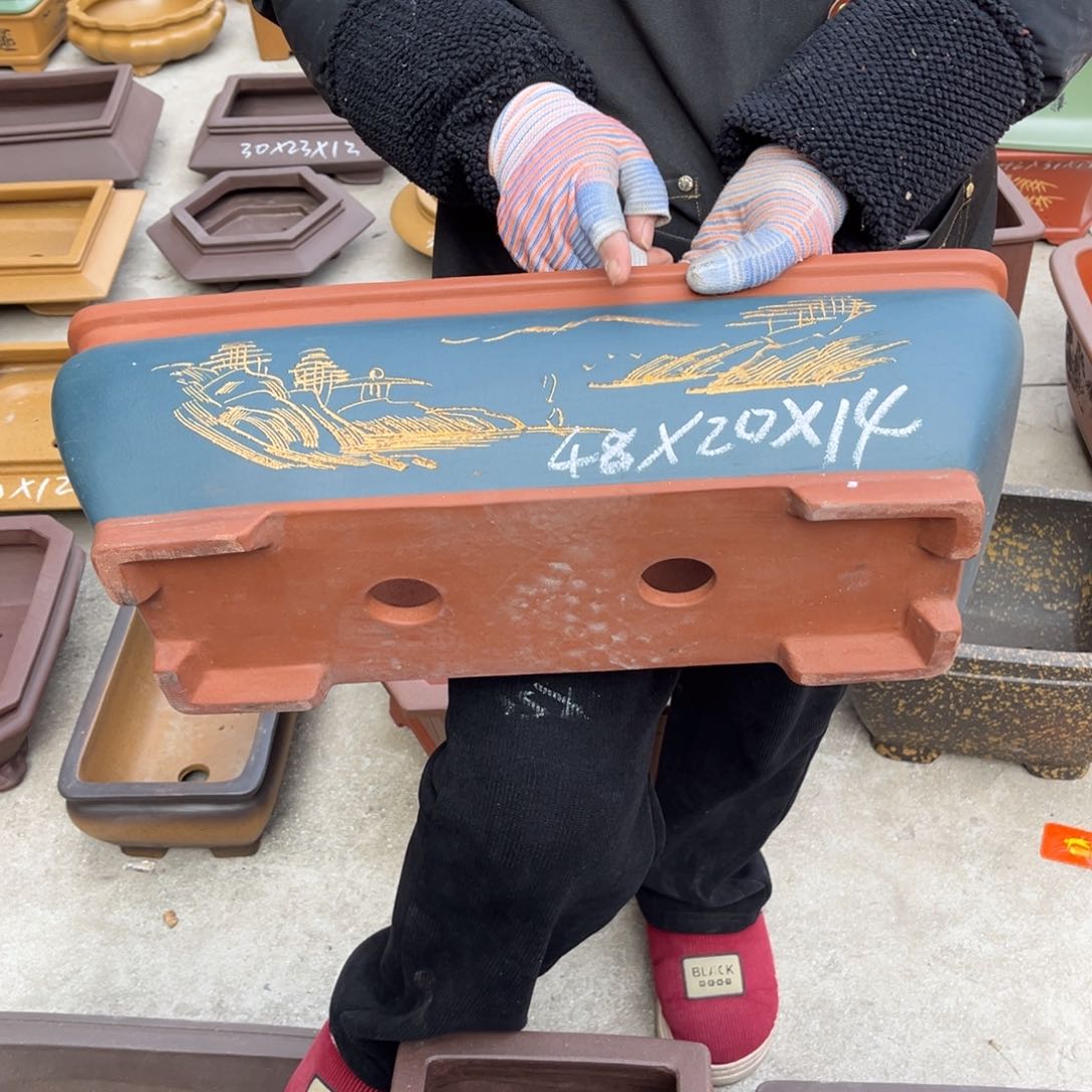 紫砂花盆盆景艺术