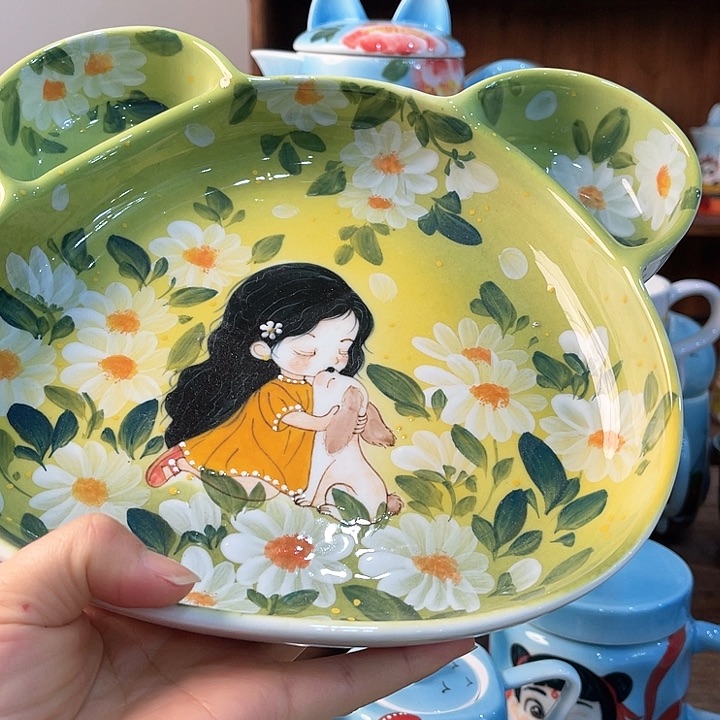 陶景德镇釉下手绘陶瓷 