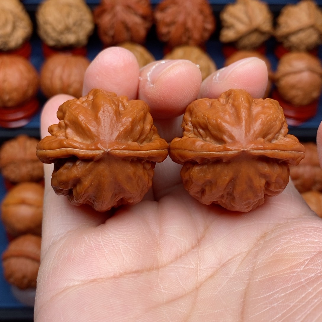 把件文玩核桃手捻野生精品金钢粗筋