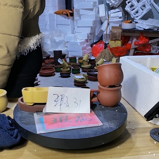 紫砂花盆紫砂花盆