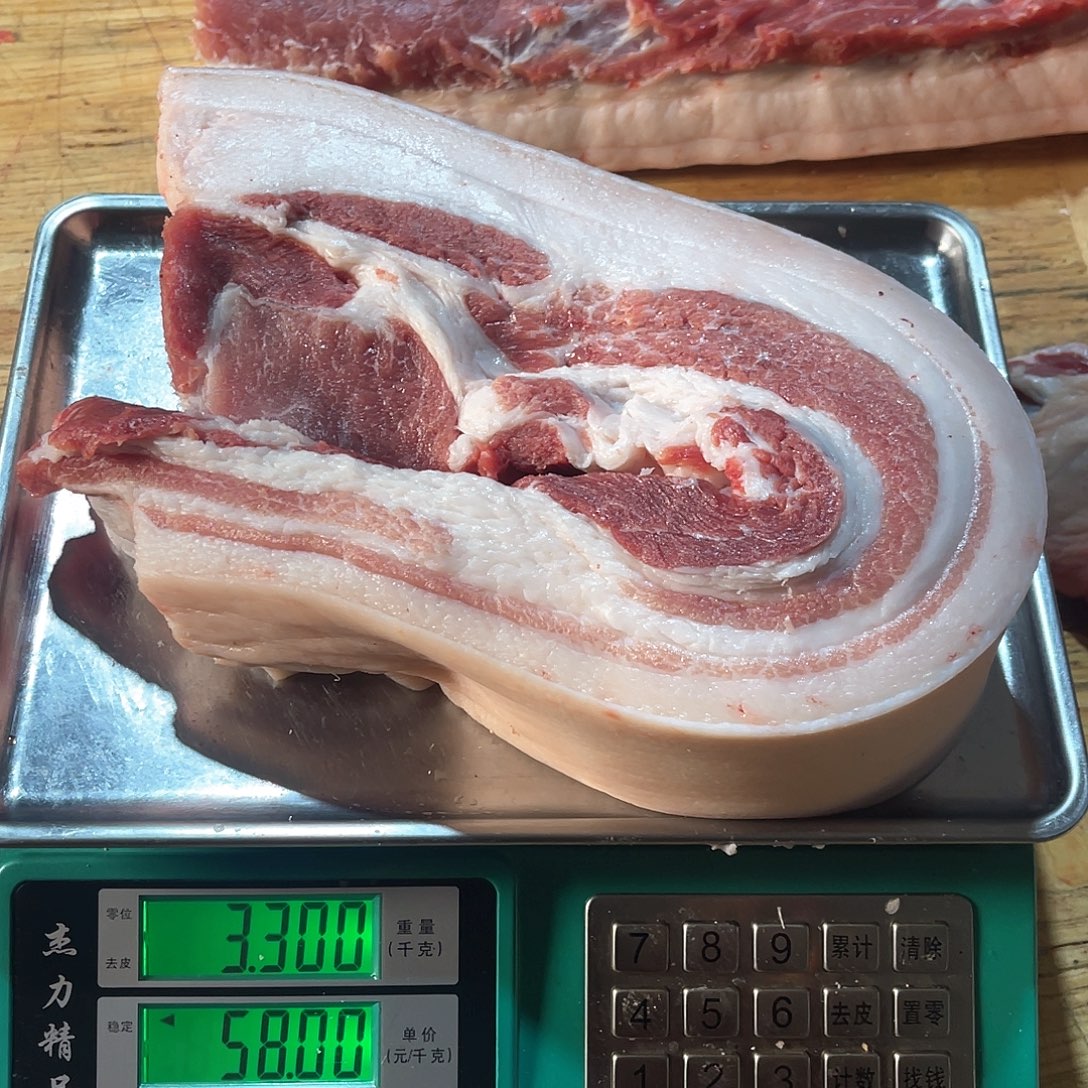 7天中国大陆五花肉