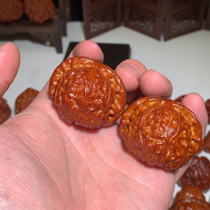 文玩核桃把件放***铁南瓜3.42