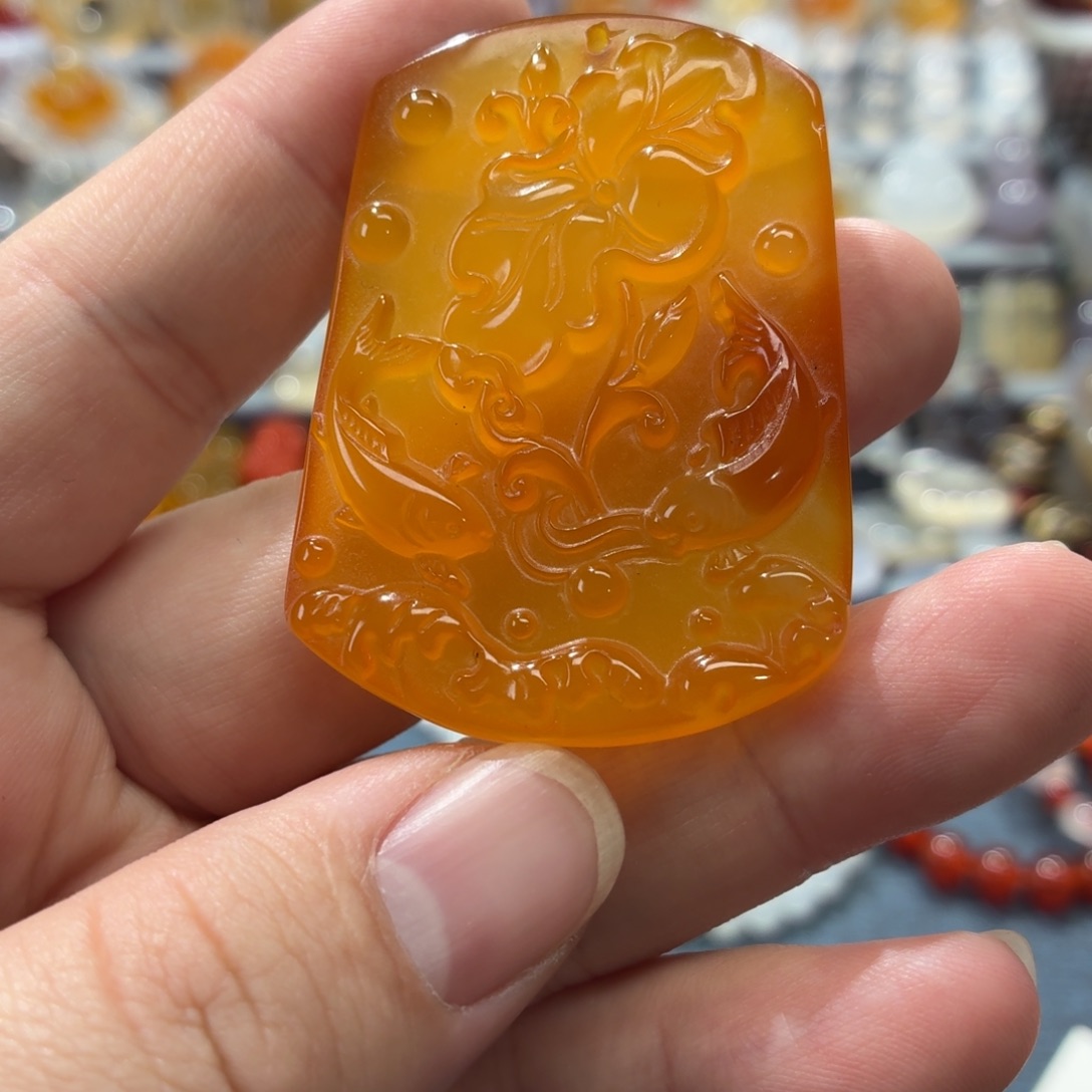 玛瑙/玉髓未镶嵌吊坠(不含链)