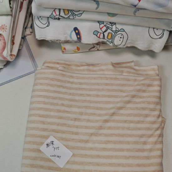 棉彩棉条纹200*100