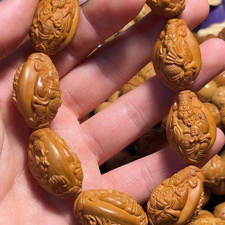 橄榄核手串/手链九龙财神