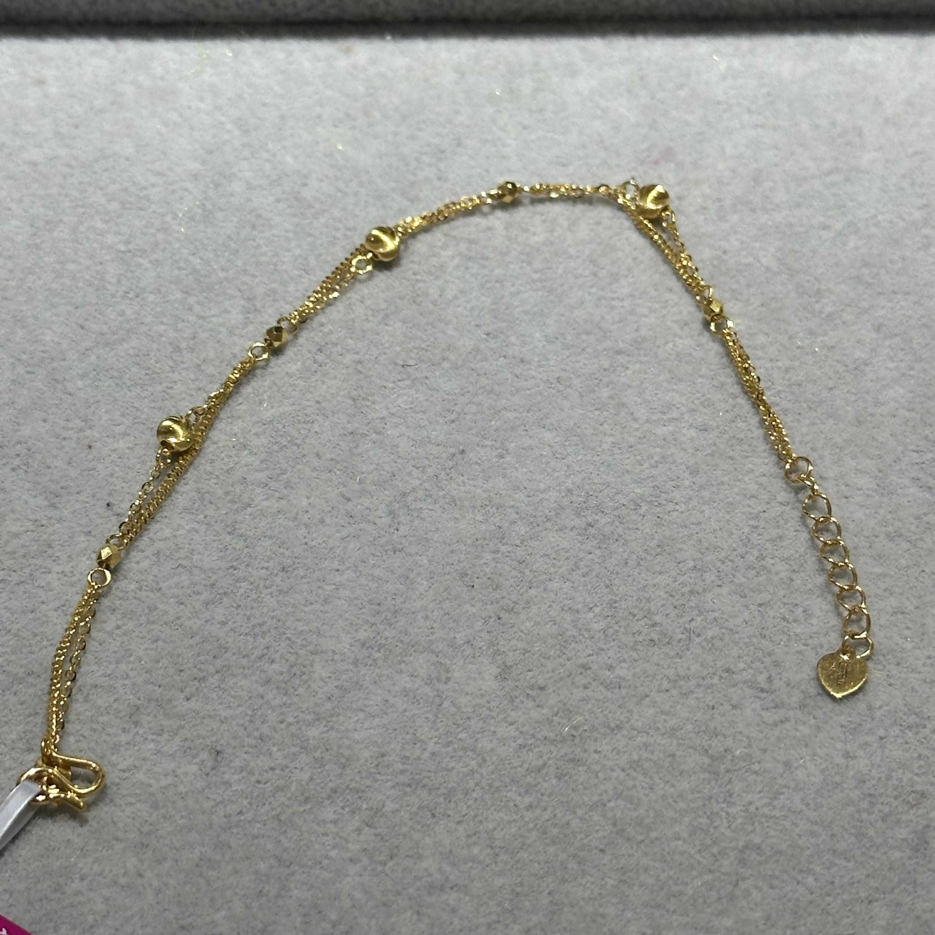 足金999 5G 猫眼珠手链 16+2# 3.045