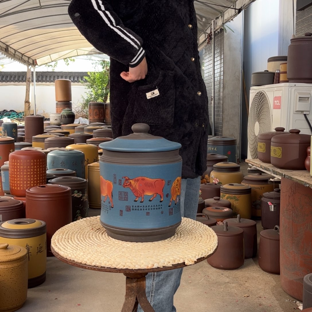 紫砂茶叶罐8 饼茶叶罐