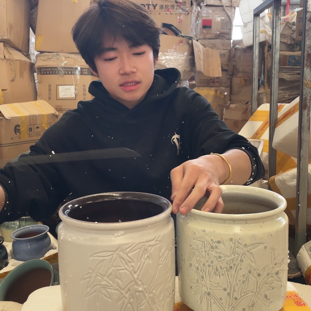 红陶宜兴紫砂花盆