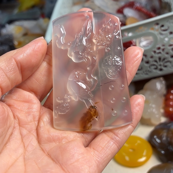 玛瑙/玉髓未镶嵌吊坠(不含链)